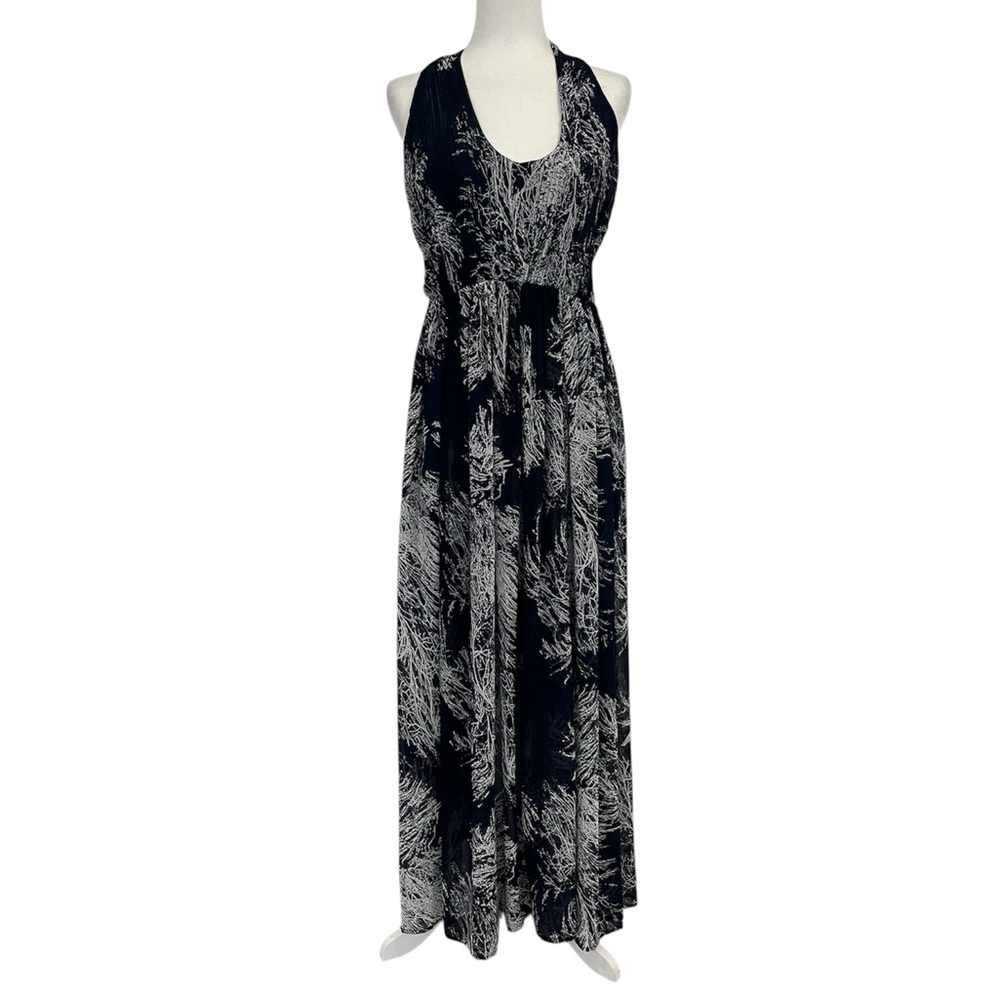 Umgee Black and White Maxi Dress